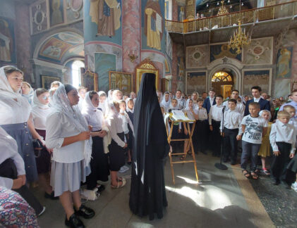 Молебен перед началом учебного года